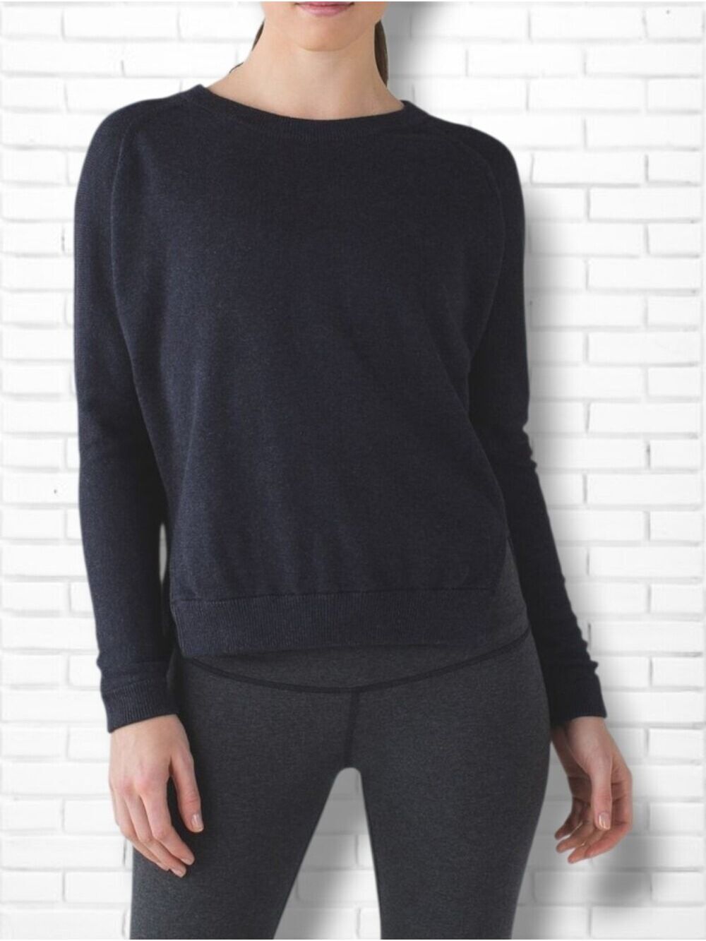 Lululemon Bhakti Life Sweater In Heathered Naval Blue Size M